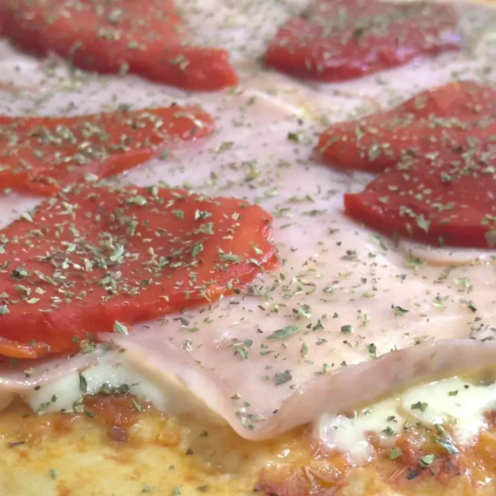Jamón y morrón